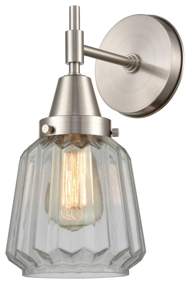 INNOVATIONS LIGHTING 447-1W-SN-G142-LED Caden 1 Light 9 inch Sconce