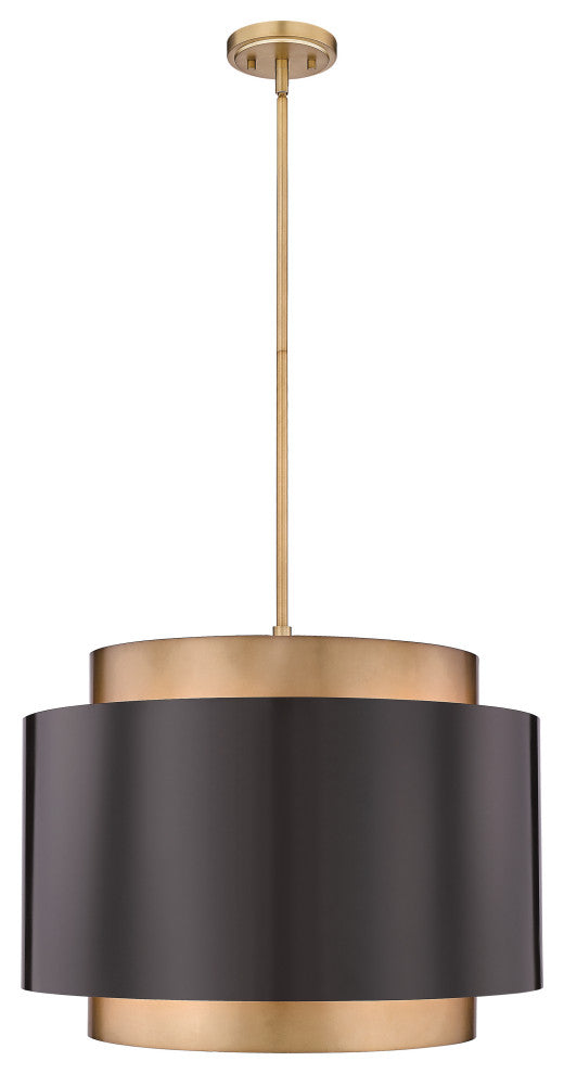 Zlite 739P32-BRZ-RB 4-Light Pendant, Bronze