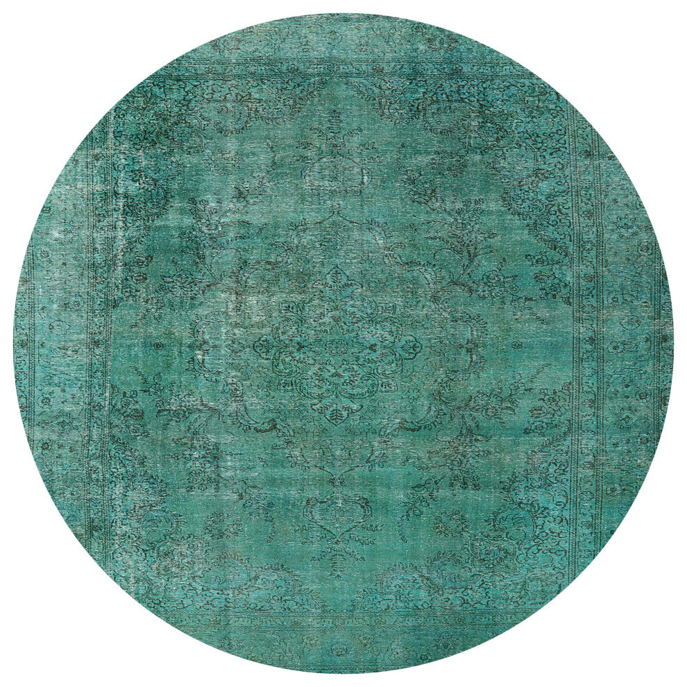 Ahgly Company Indoor Round Mid-Century Modern Area Rugs, 3' Round