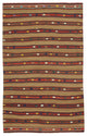 Rug N Carpet - Handwoven Oriental 5' 2'' x 8' 6'' Rustic Kilim Rug