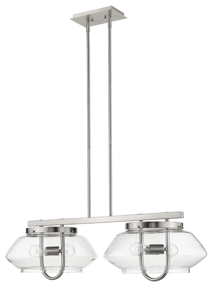 Garner 4-Light Satin Nickel Island Pendant