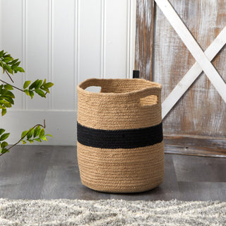 13.5" Handmade Natural Cotton Basket Planter