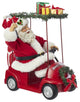 11.25" Fabrich Santa Driving Golf Cart