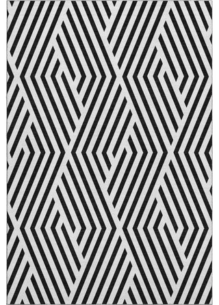 Premium Machine Washable Mayfield AMF550 Black 2'6" x 3'10" Rug