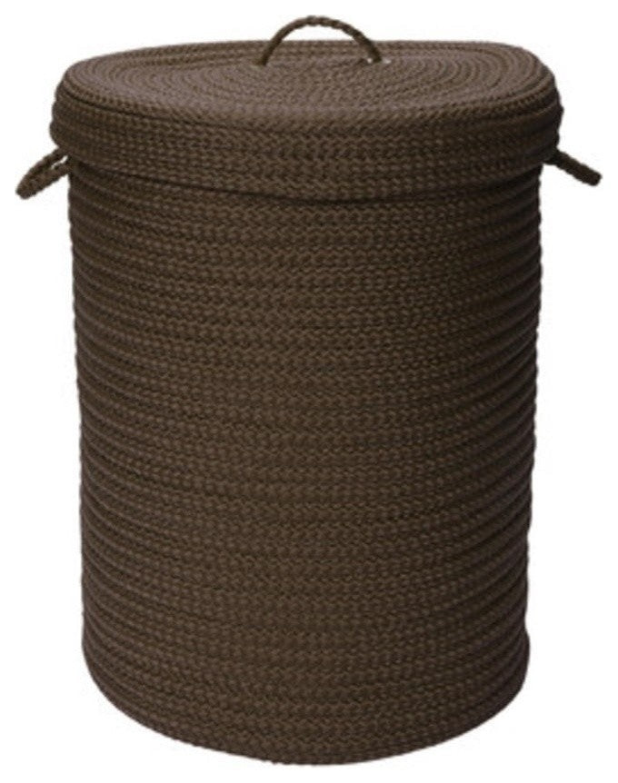 Colonial Mills Hamper Simply Home Solid Mink Round Hamper With Lid