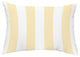 Rugby Stripe 14"x20" Decorative Stripe Outdoor Pillow, Yellow