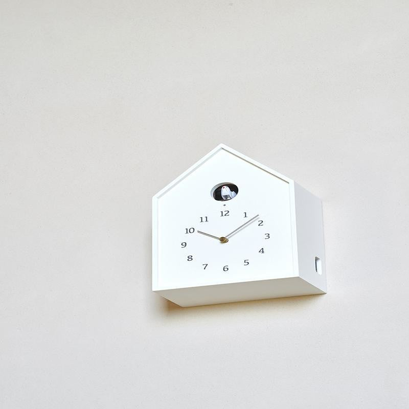 Lemnos Birdhouse Clock Natural