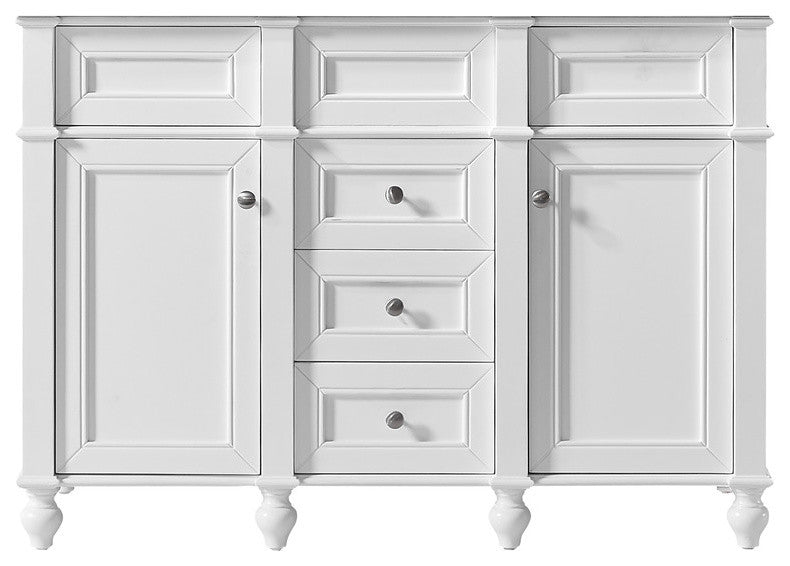 48" Single Bathroom Vanity Base, White