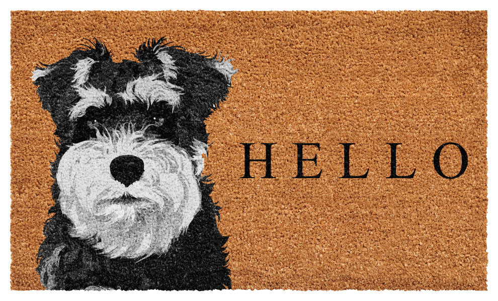 Calloway Mills Black Schnauzer Doormat, 24"x36"