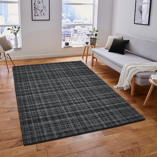 Laurel Turlen Area Rug, Dark Gray, 7'6" x 9'6", Plaid
