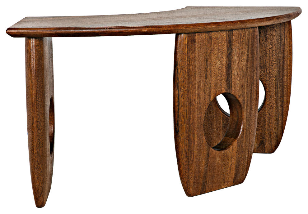 Noir Furniture - Lobster Desk in Dark Walnut - GDES199DW