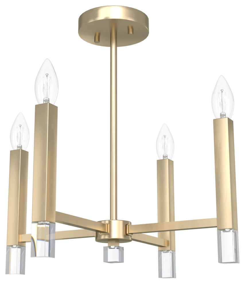Hunter Sunjai Alturas Gold 4 Light Pendant Ceiling Light