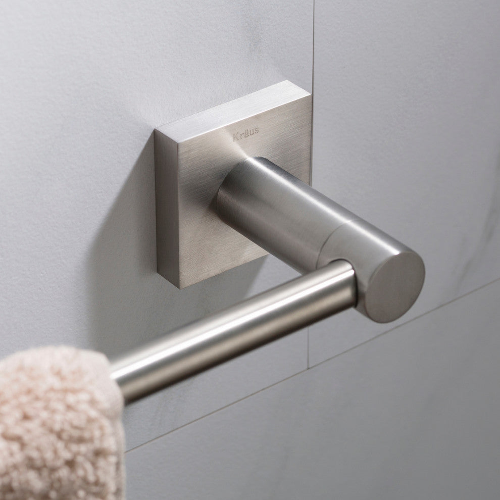 Ventus Bathroom 24" Towel Bar, Brushed Gold