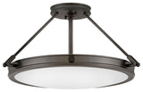 Hinkley Lighting 3382 Collier 4 Light 22"W Semi-Flush Bowl - Black Oxide