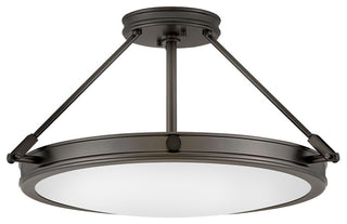 Hinkley Lighting 3382 Collier 4 Light 22"W Semi-Flush Bowl - Black Oxide