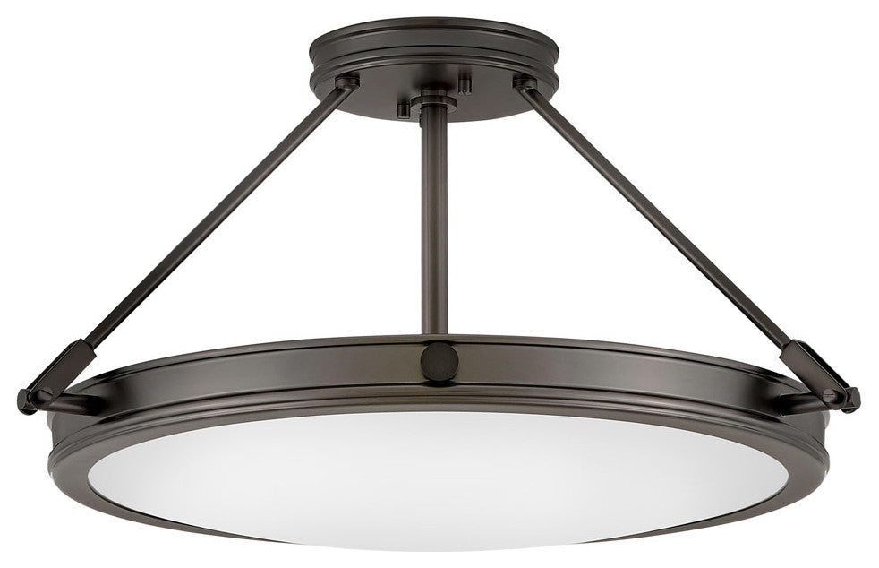 Hinkley Lighting 3382 Collier 4 Light 22"W Semi-Flush Bowl - Black Oxide