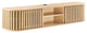 Modway Fortitude Wall-Mounted Wood TV Stand for TVs up to 70" in Oak