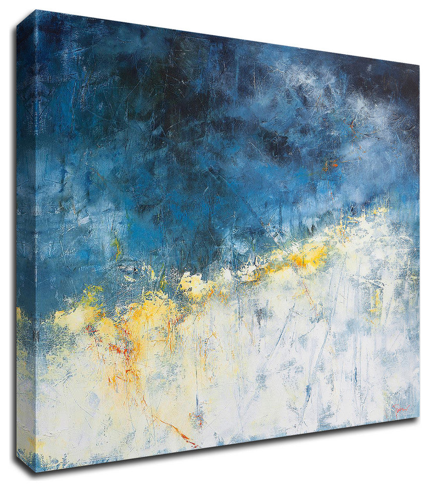 Yellow Bloom by Patrick Dennis, Print on Canvas, 16"x16"