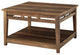 Parker 30" Farmhouse Square Coffee Table - Rustic Oak
