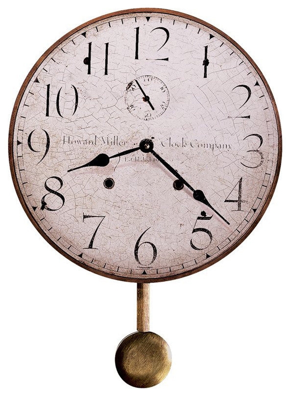Original Howard Miller II Wall Clock, Small, Pendulam