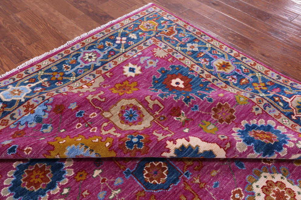 Turkish Oushak Handmade Wool Rug 8' 0" X 10' 2" - Q15848