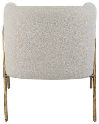 Uttermost 23686 Jacobsen Off White Shearling Accent Chair