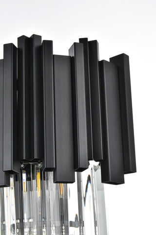 Home Living 12" Wall Sconce, Black