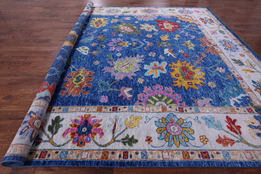 Turkish Oushak Hand-Knotted Wool Rug 12' 4" X 14' 4" - Q13531