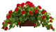 Nearly Natural Geranium Artificial Plant in Decorative Planter