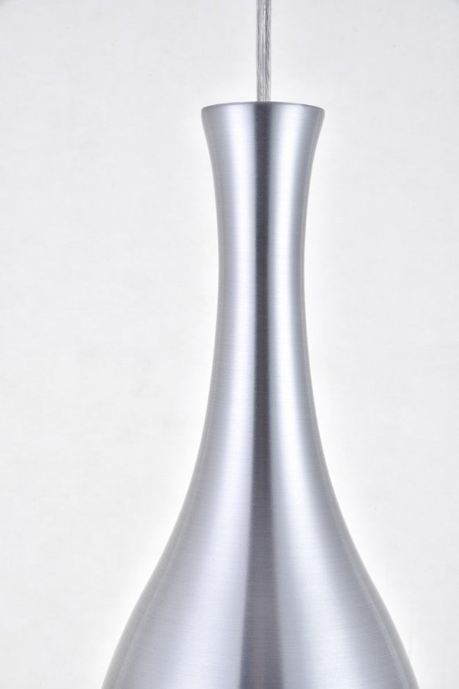 Adam 1-Light Burnished Nickel Pendant