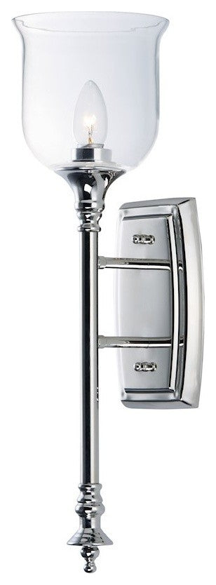 Maxim Lighting Centennial 1-Light Wall Sconce, Polished Nickel