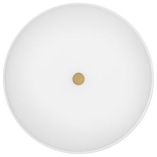 Lark 83513 Tess 2 Light 14"W Flush Mount Ceiling Fixture - Lacquered Brass