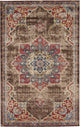 Unique Loom Chocolate Brown Helios Utopia 5' 0 x 8' 0 Area Rug
