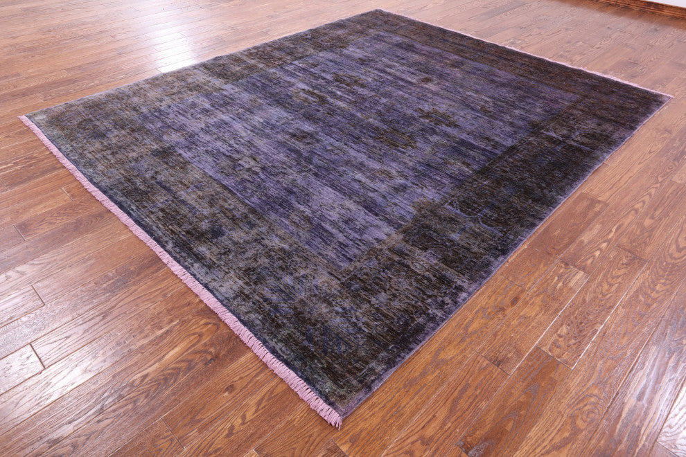 8' 1" X 9' 10" Full Pile Overdyed Hand Knotted Rug - WR1430