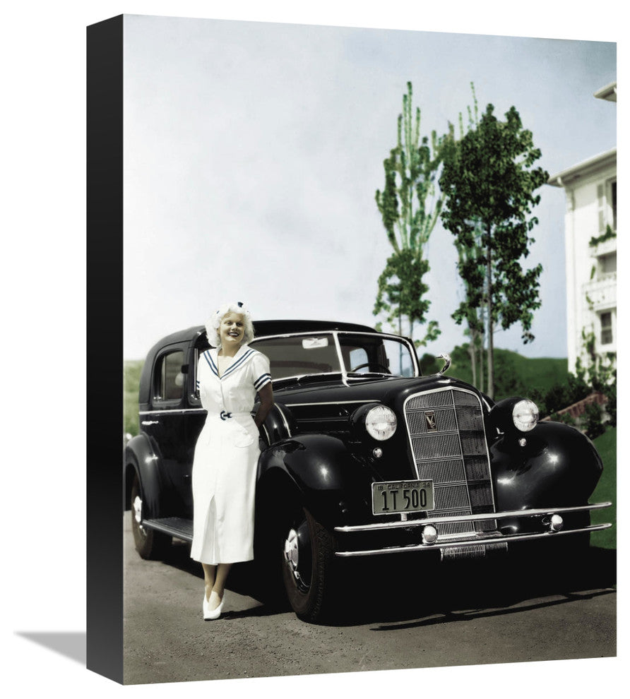 "Jean Harlow" Stretched Canvas Giclee by Hollywood Photo Archive, 12"x16"