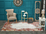 Noori Rug High-Low Dalia Grey/Red Rug