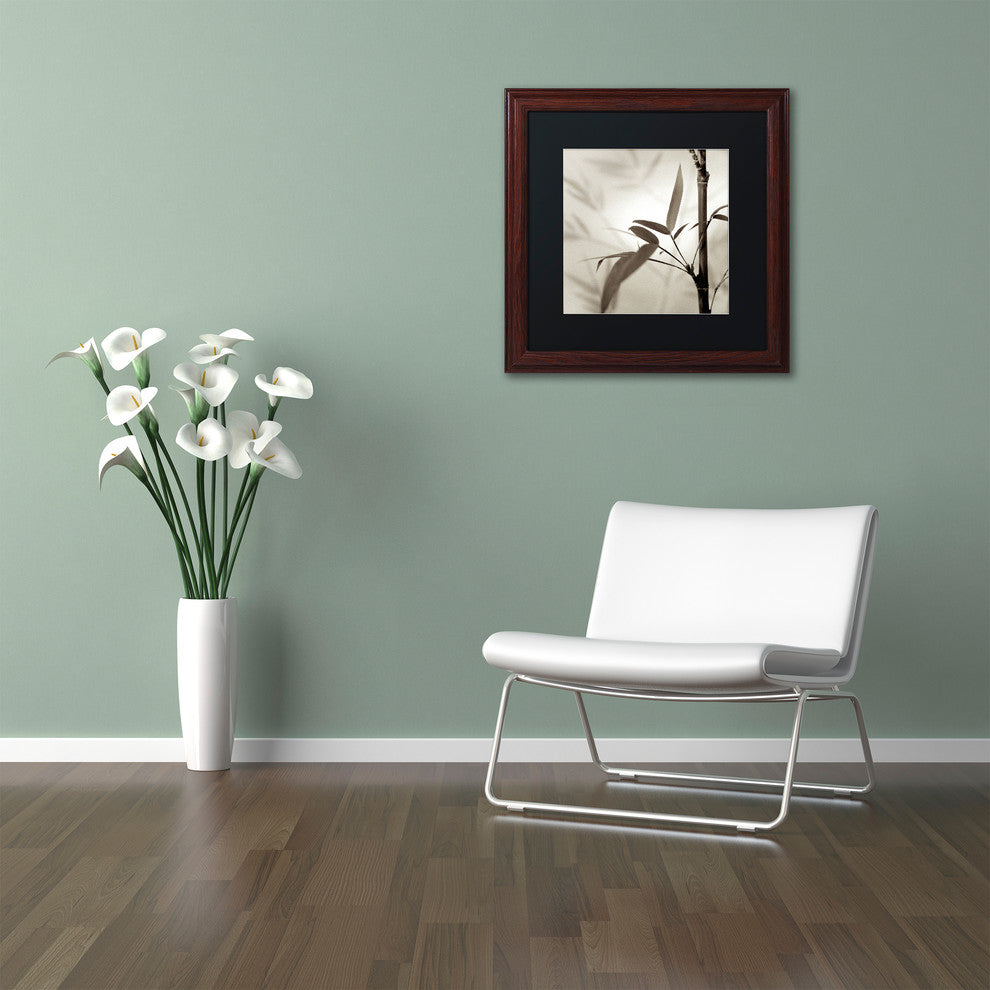 Alan Blaustein 'Florison 64' Art, Wood Frame, Black Mat, 16x16