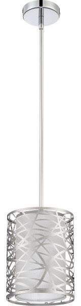 Quoizel PCAE1508C One Light Mini Pendant, Polished Chrome Finish