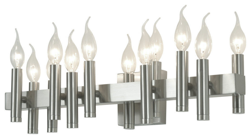 .-     Collette 12-Lt Bath - Satin Nickel