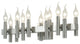 .-     Collette 12-Lt Bath - Satin Nickel