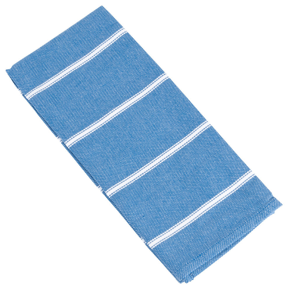 Classic Striped Pattern Kitchen Towel Napkin, Set of 4, Blue