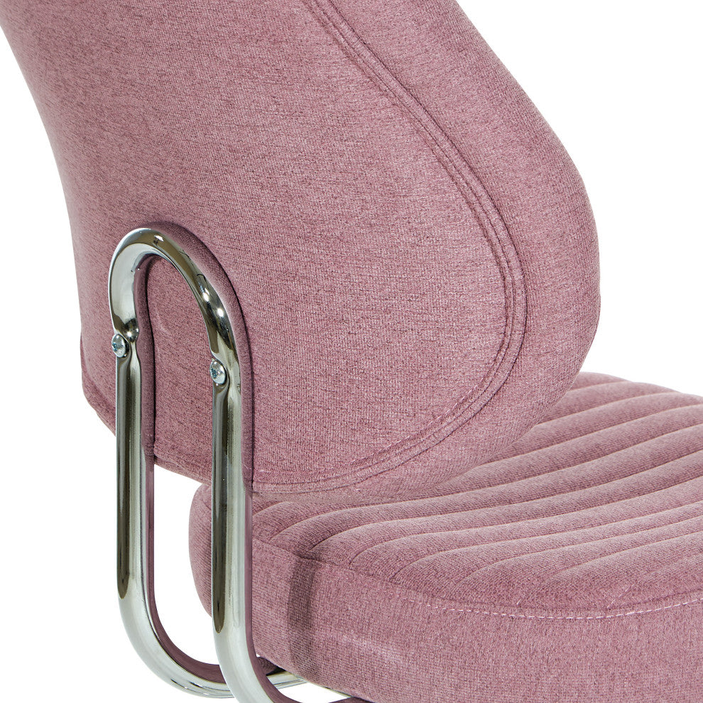 Sunnydale Office Chair  With Chrome Base, Orchid