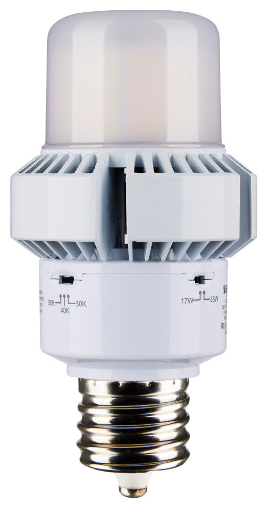 35W, A-Plus 28, LED, CCT Selectable andWage Selectable, Extended Mogul Base