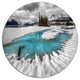Frosted Crystal Clear Lake, Landscape Art Round Wall Art, 36"