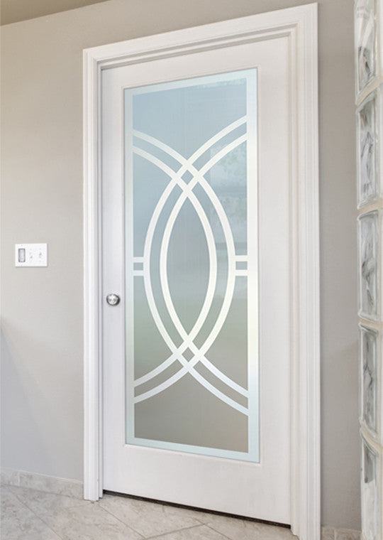 Interior Prehung Door or Interior Slab Door - Demi Circle - Primed - 24" x...