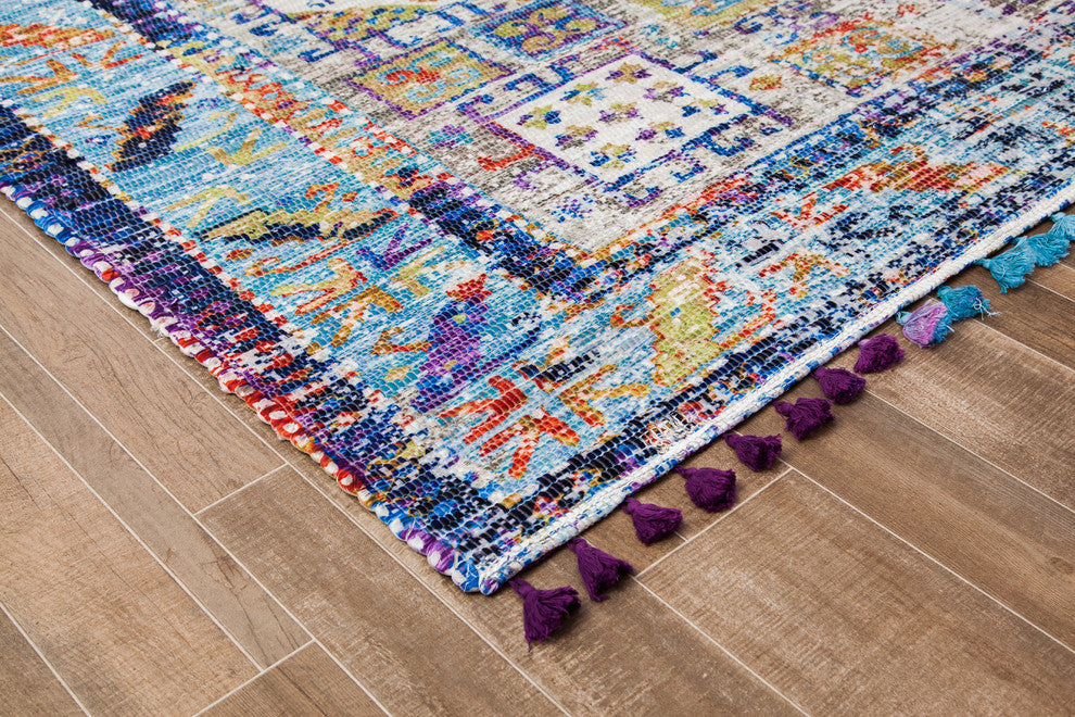Dena Distressed Area Rug, 5''x7''6"