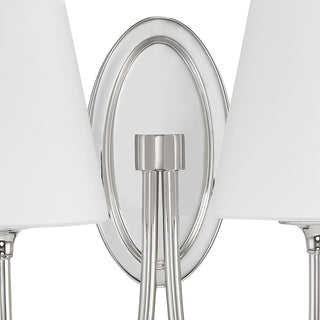 Juno 2-Light Polished Nickel Wall Mount
