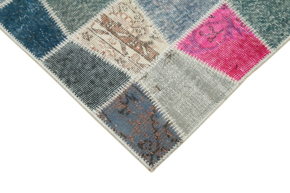 Rug N Carpet - Handwoven Anatolian 2' 11" x 10' 0" Vintage Patchwork Runner Rug