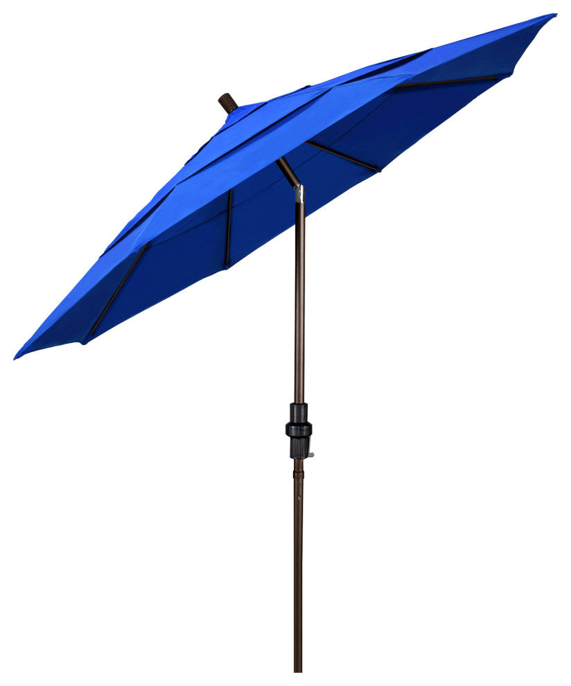 Fiberglass Umbrella Collar Tilt, Sunbrella, Pacific Blue, 11'