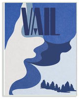 Vail Abstract Blue Mountain Design, 10"x15"